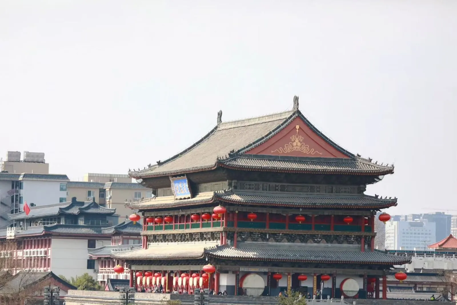 城楼与灯笼