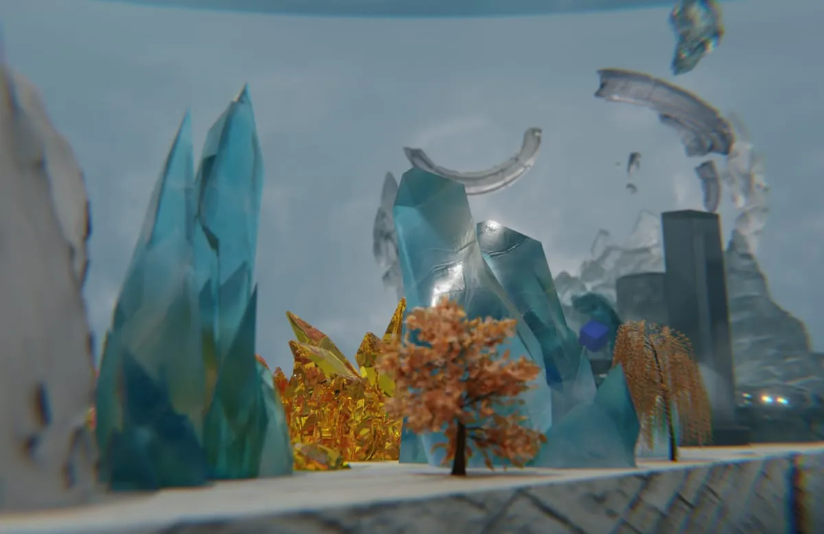 场景练习 · 水晶微缩景观